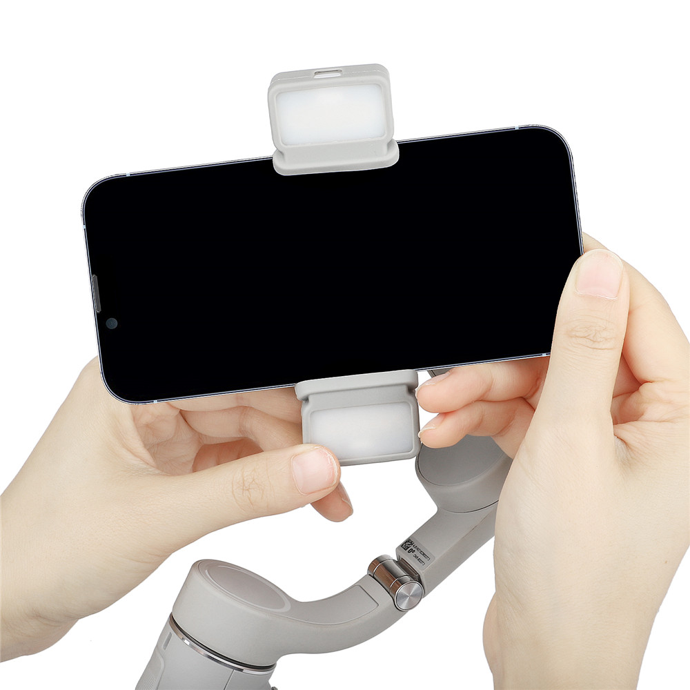 Fill Light Phone Clamp for DJI OM 6/5/SE Adjustable Brightness