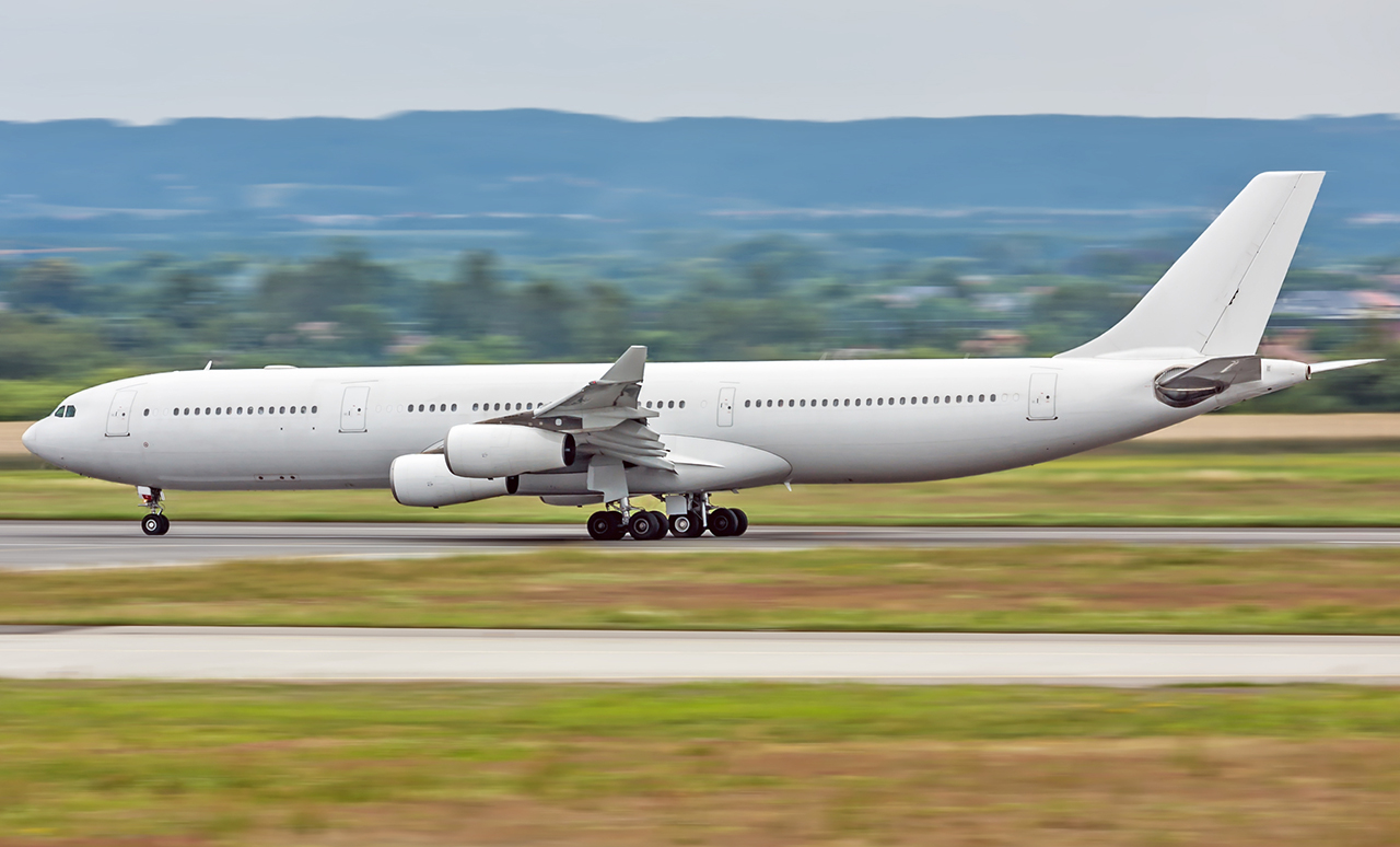A340-300 branco albino neutro - AEROIN - Notícias de Aviação