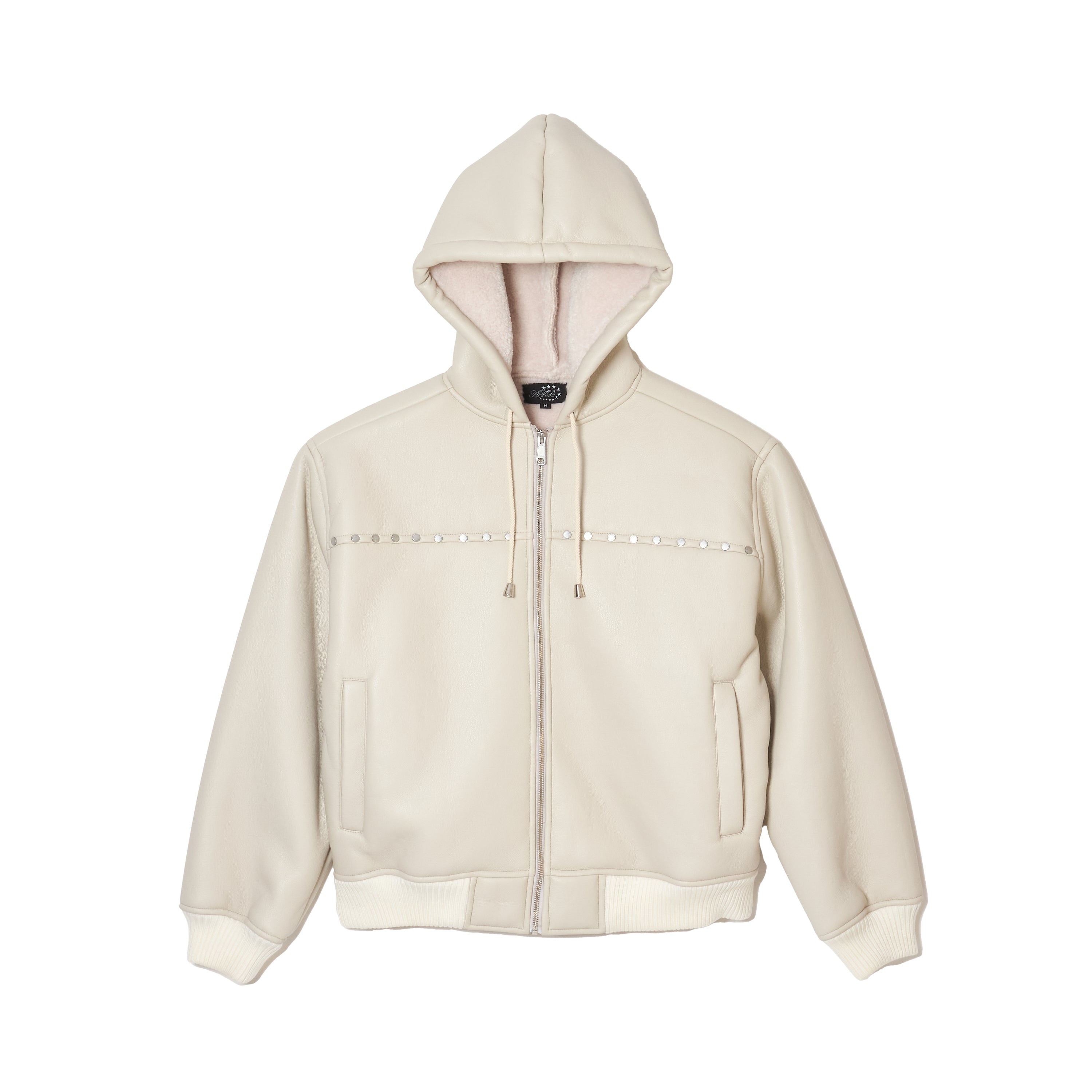 STUDDED HOODED BOMBER JACKET – AFB