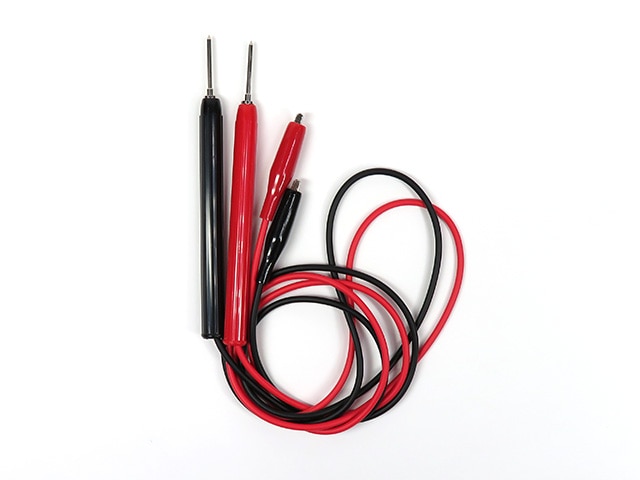 テスター棒⇔クリップケーブル 赤黒 1m TLA-204: 計測器・センサー