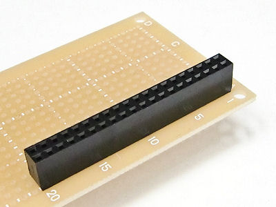 ピンソケット (メス) 2×20 (40P): ケーブル・コネクター 秋月電子通商