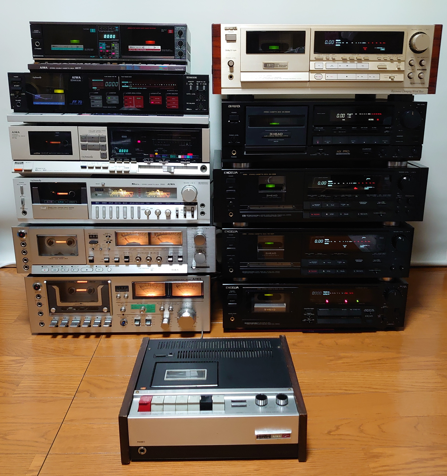 AIWA ラジカセ デュアルカセットデッキ CA-W3 アイワ レトロ アイワ