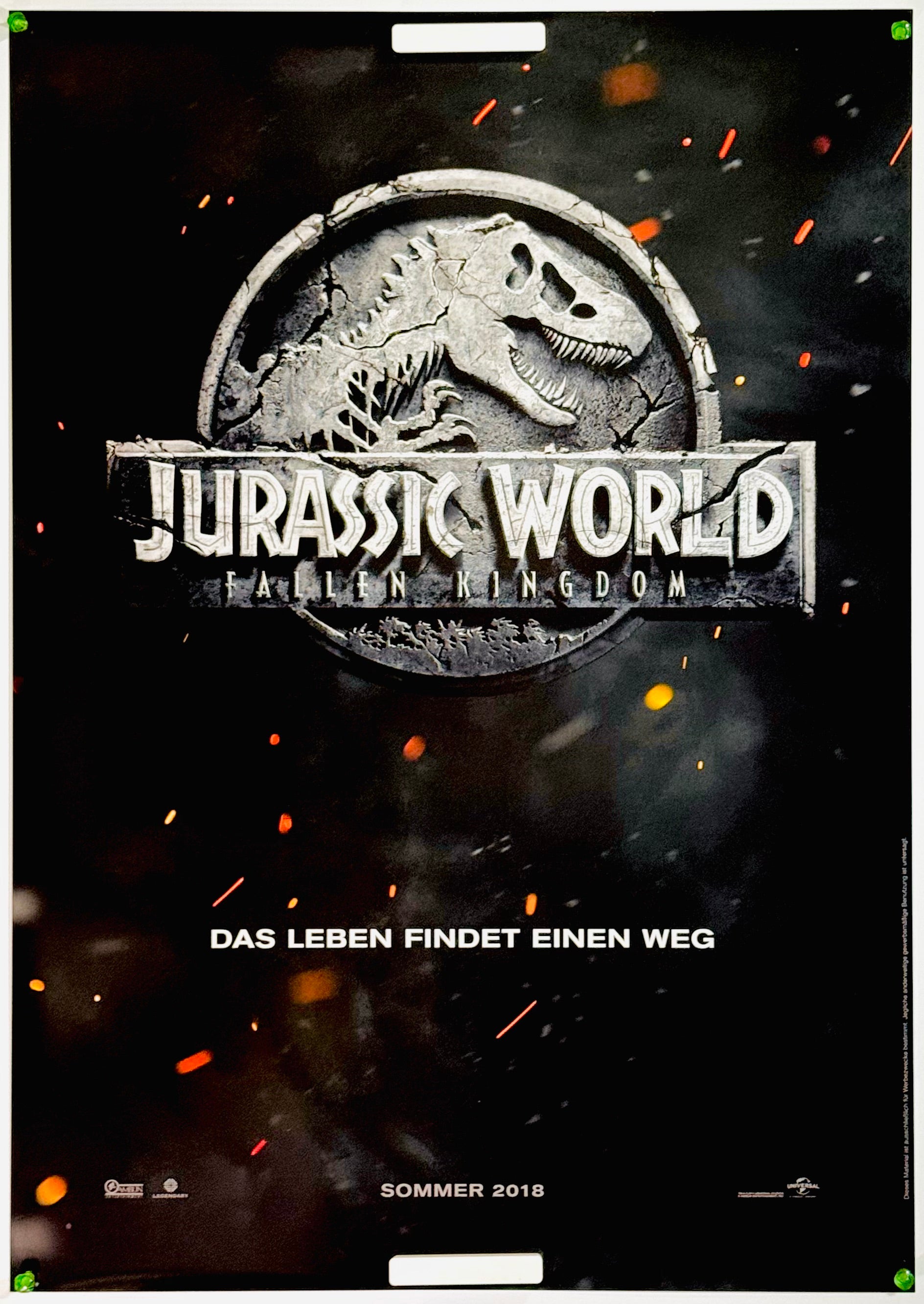 ジュラシック・ワールド/炎の王国』 洋画 ドイツ - 海外版映画ポスター