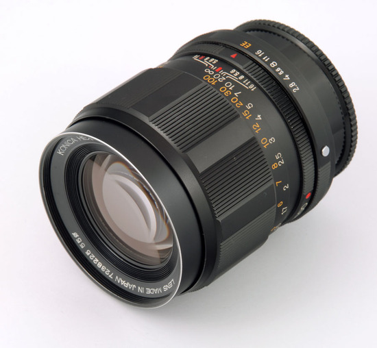 The Konica Hexanon AR 100 mm f/ 2.8 Lens. Specs. MTF Charts. User