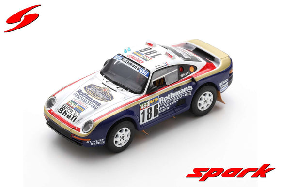 Pre-Order) 1:18 1986 Dakar Rally Winner -- #186 Porsche 959 Rothmans