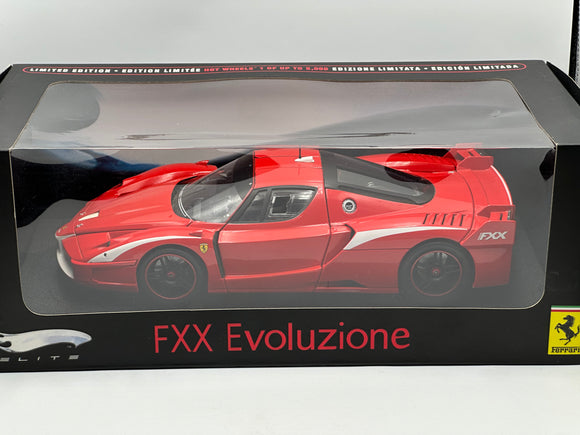 1:18 Ferrari FXX Evoluzione -- Red w/White Stripes -- Hot Wheels Elite