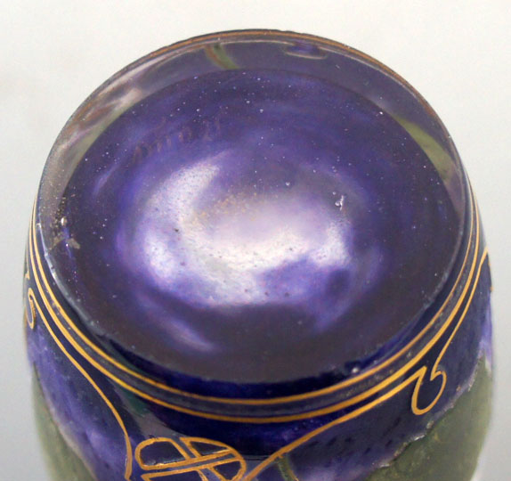 ドーム「スミレ文花瓶」《アンティックかとう》