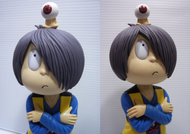 ゲゲゲの鬼太郎 首ふり ソフビ人形 大 28．5cm 280g 版権有