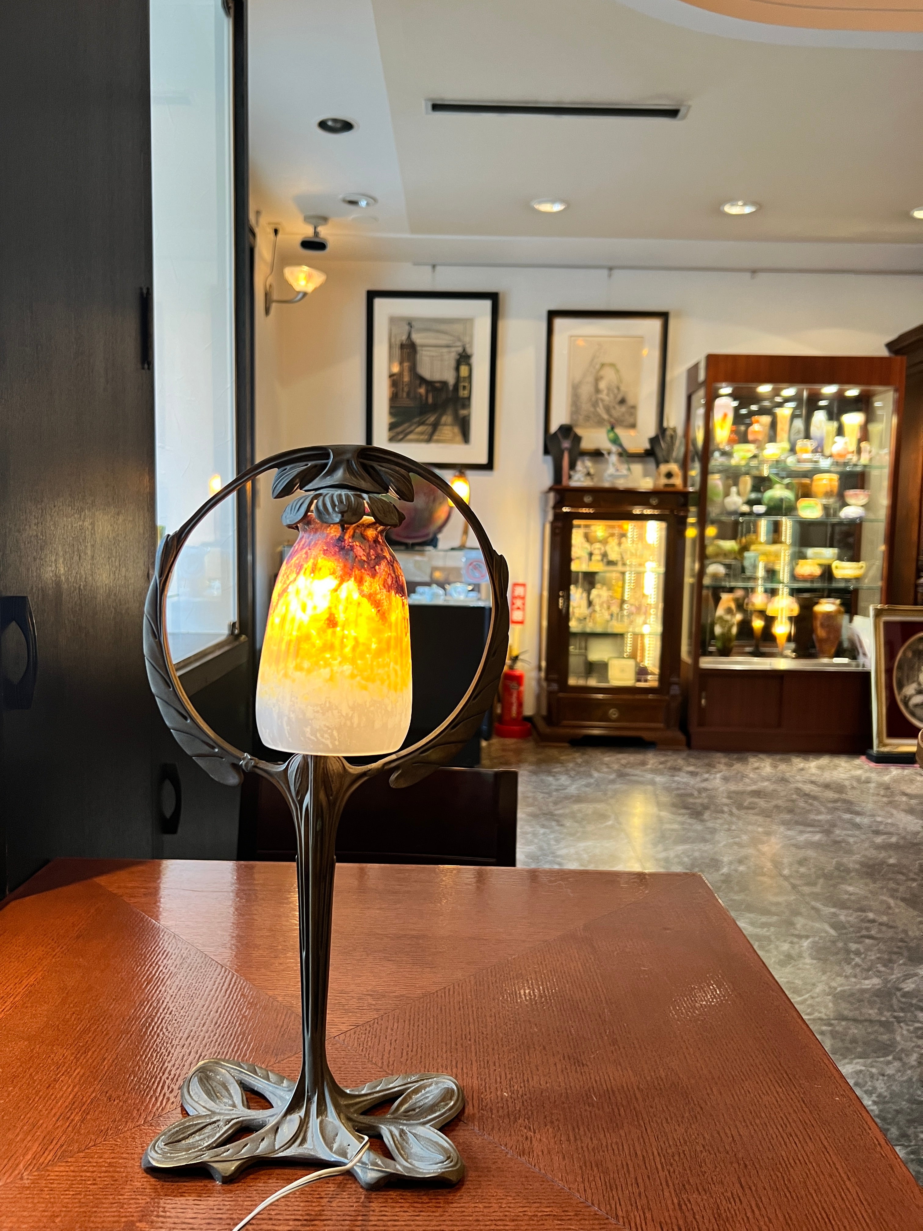 アールヌーボー（アール・ヌーヴォー）ランプ – アンティークテーブル