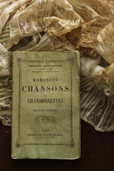 アンティークブック 古書 フランス綴じ シャンソン集 フランス
