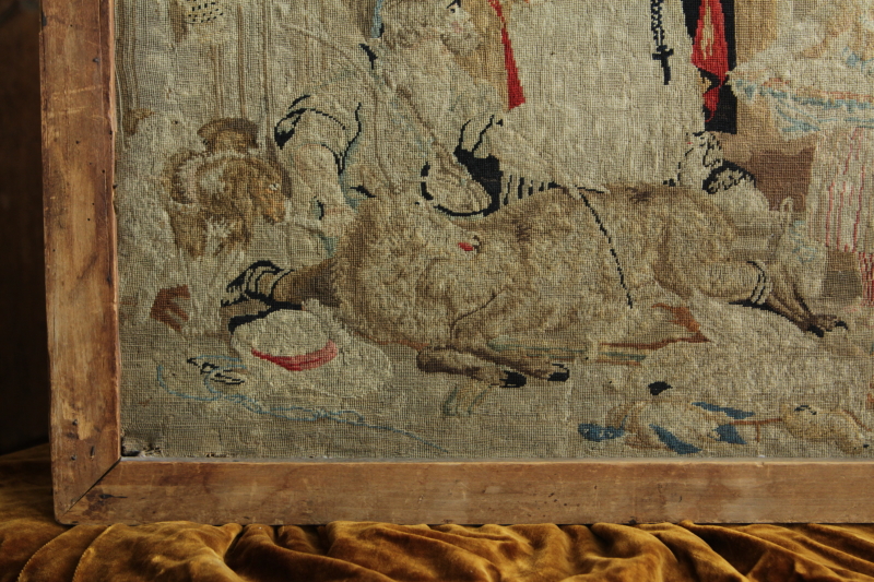 アンティークプチポワン刺繍フレーム オーストリア フランス イギリス