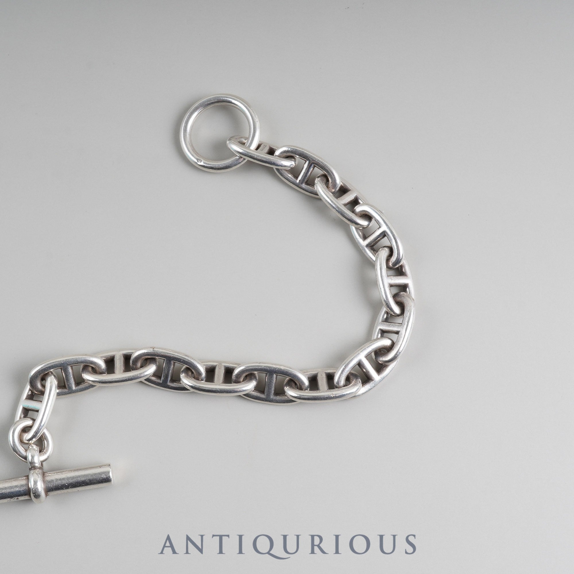 エルメス ブレスレット シェーヌダンクル GM 14コマ SV925 打刻刻印