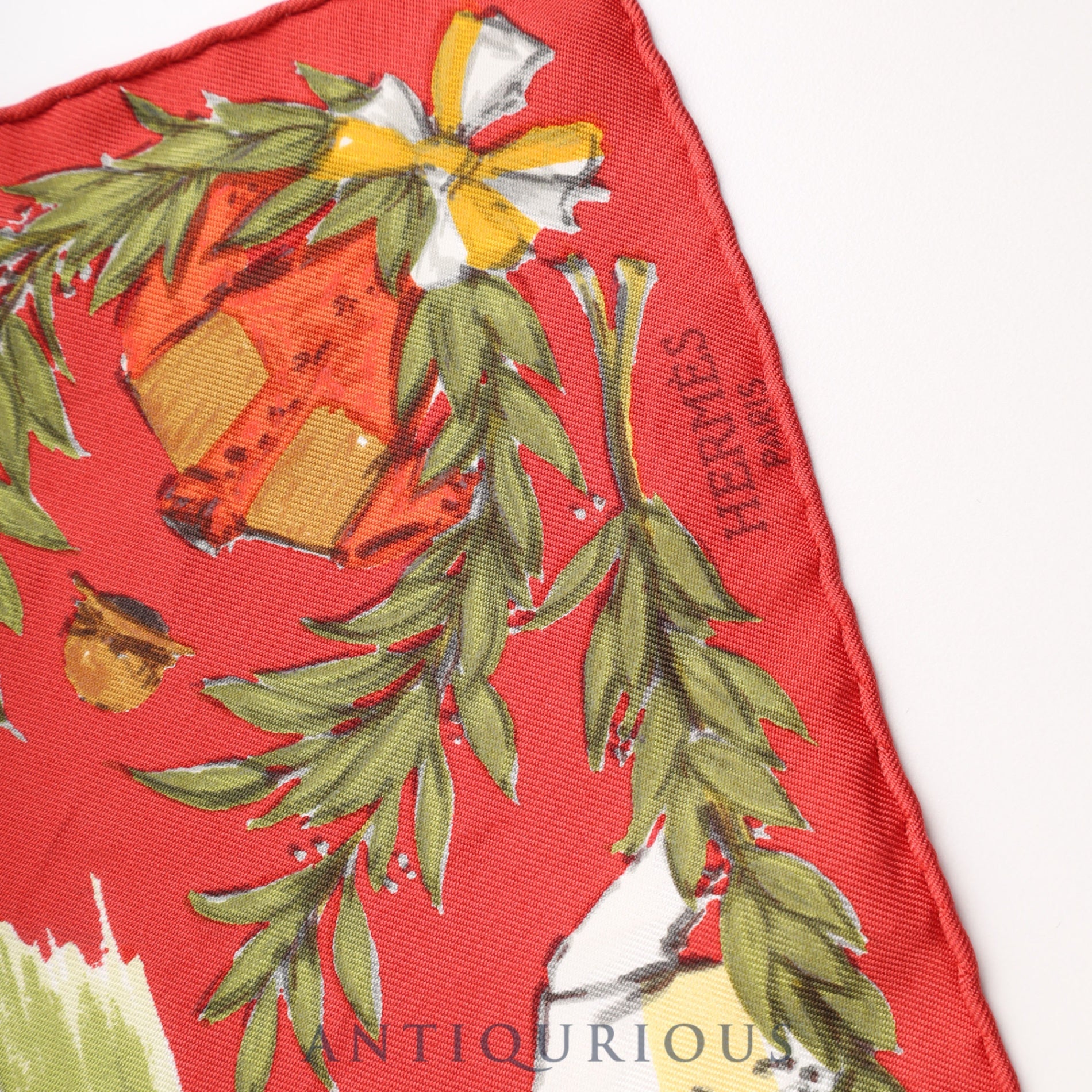 エルメス スカーフ CARRES45 カレ45 CHANTILLY シャンティ 競馬場