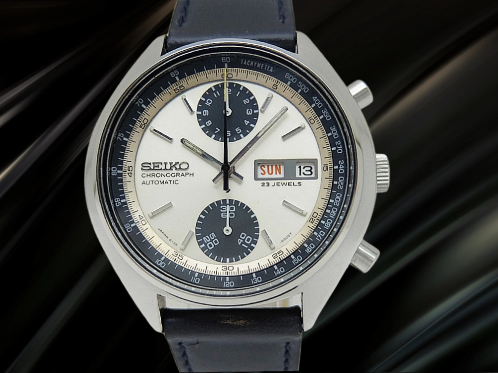 JA-3257| セイコー クロノグラフ ベビーパンダ 23石 6138-8000 Cal