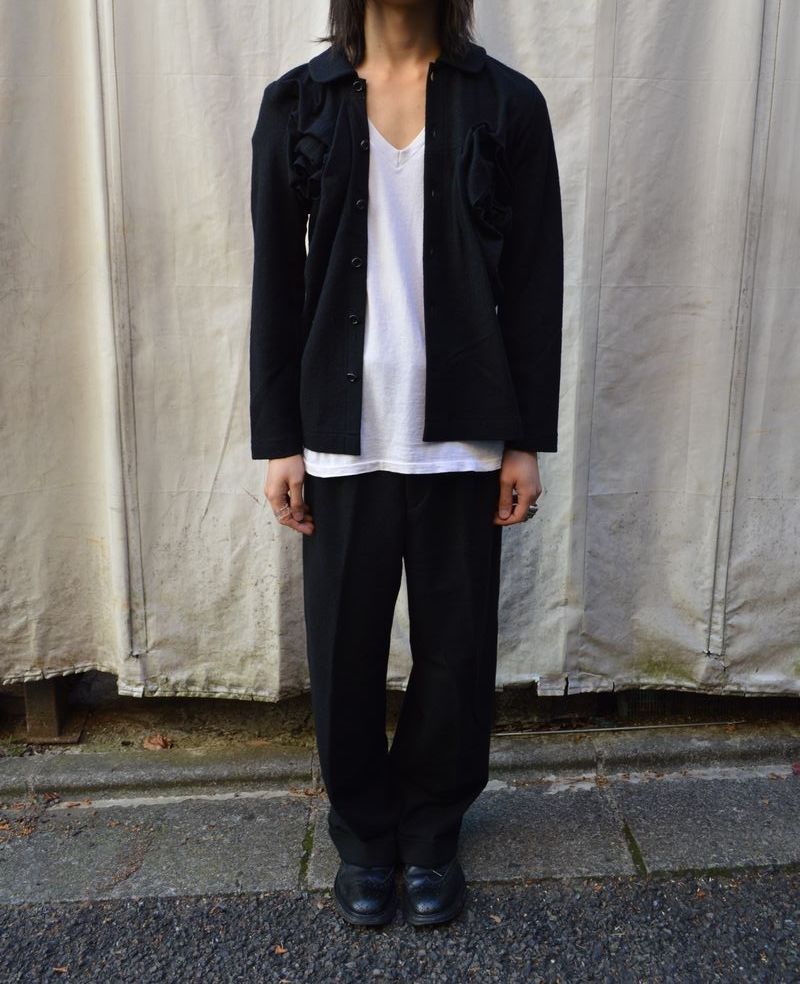 USED】tricot COMME des GARCONS(トリコ コムデギャルソン)黒ウール地