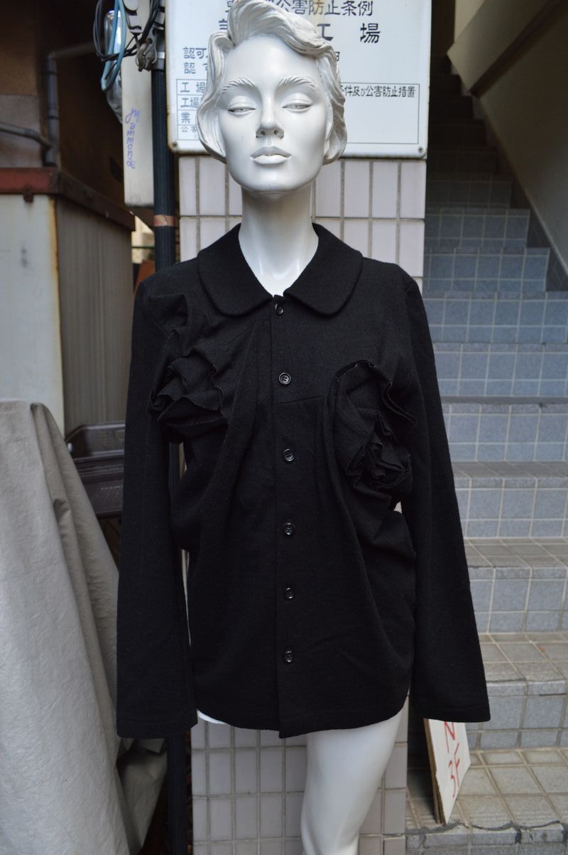 USED】tricot COMME des GARCONS(トリコ コムデギャルソン)黒ウール地