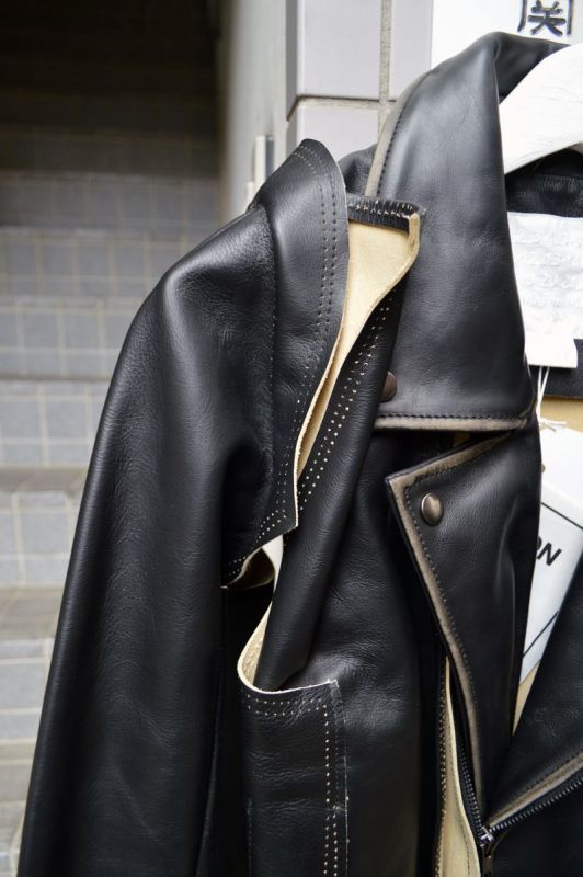 Martin Margiela×H&M マルタンマルジェラ×エイチ＆エム】再構築レザー