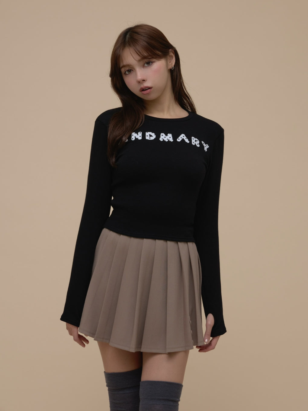 ANDMARY】Mary logo pattern tops