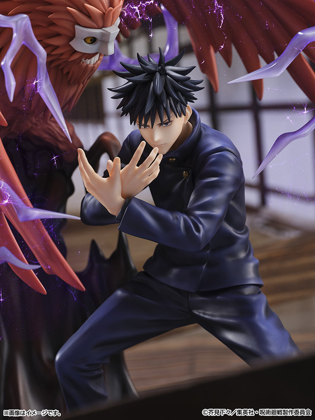 呪術廻戦」虎杖悠仁、伏黒恵の1/7スケールフィギュアが登場！式神・鵺