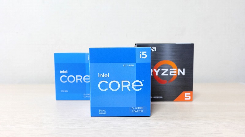 コスパモンスターCPU i5 12400F をレビュー 11400や5600Xと比較