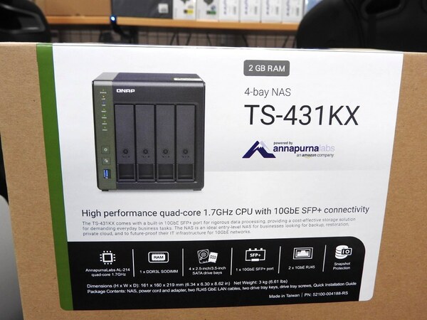 ASCII.jp：10GbE SFP+搭載のクアッドコア+4ベイNASがQNAPから