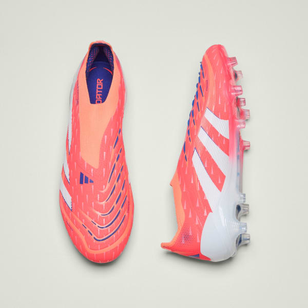 adidas Predator Elite Laceless Firm Ground Cleats - Orange | Free