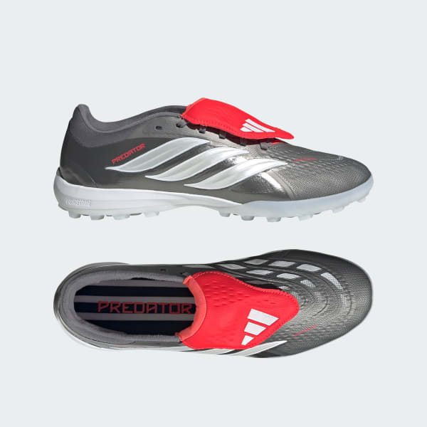 adidas PREDATOR PRO Fold-Over Tongue Turf Soccer Sneakers - Grey