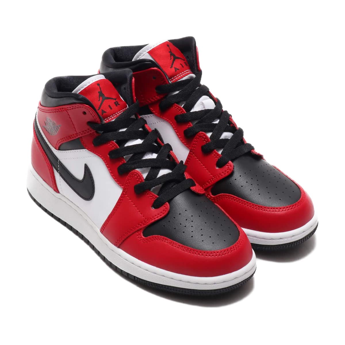 JORDAN BRAND AIR JORDAN 1 MID (GS) BLACK/BLACK-GYM RED 20SU-S