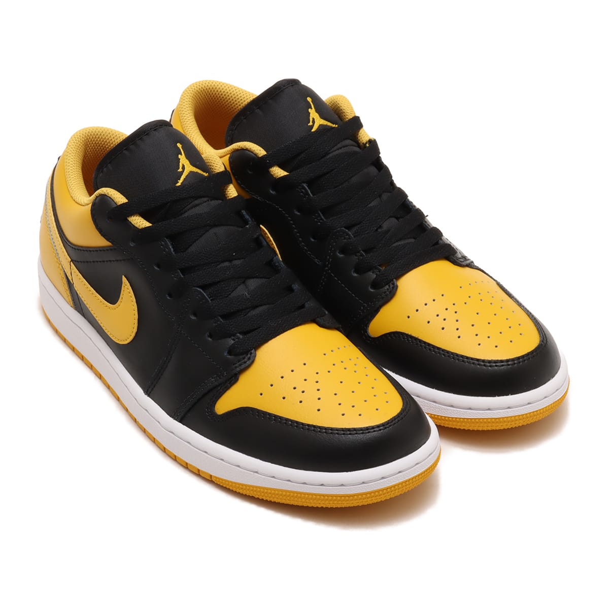 JORDAN BRAND AIR JORDAN 1 LOW BLACK/YELLOW OCHRE-WHITE（ジョーダン
