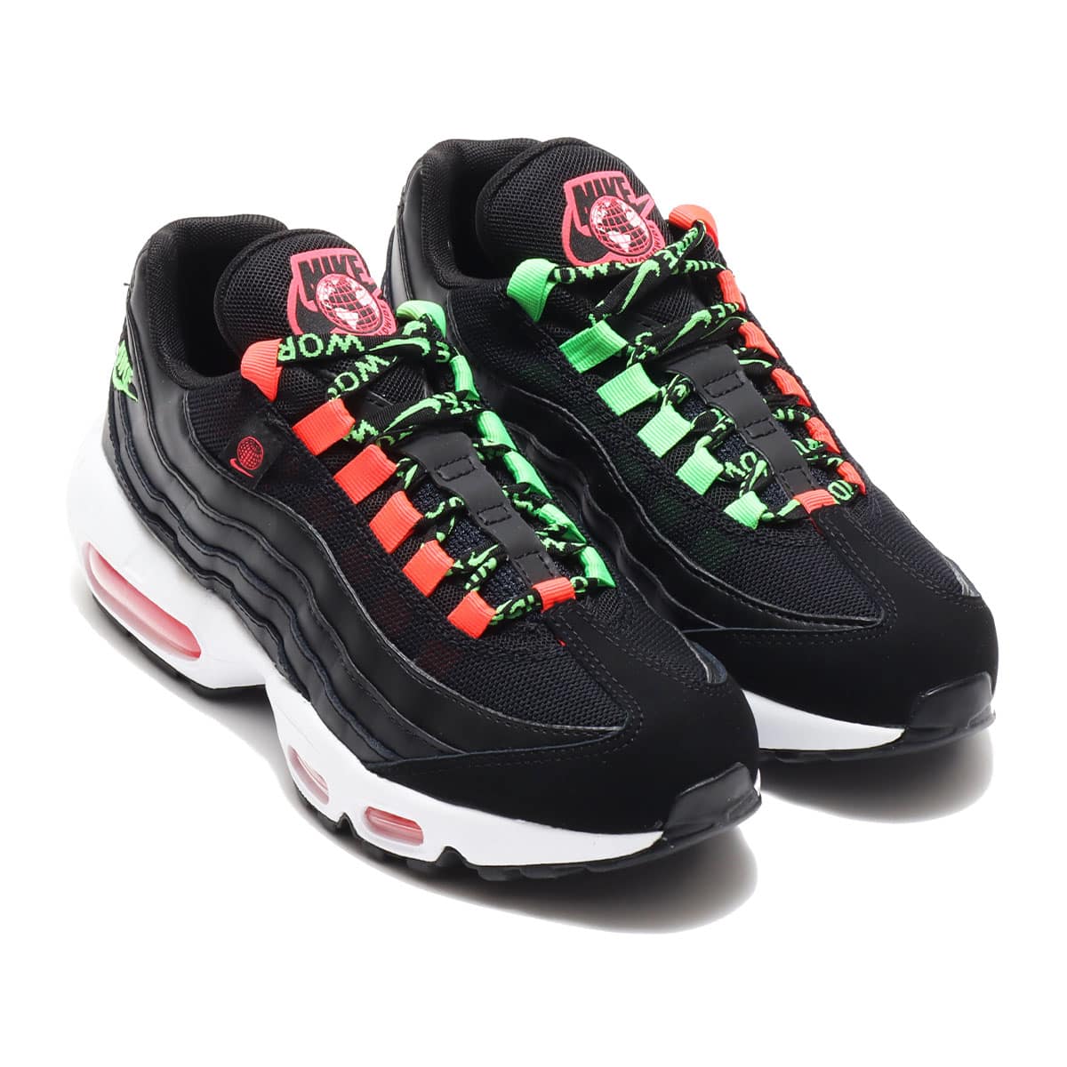 NIKE W AIR MAX 95 SE WW BLACK/GREEN STRIKE-FLASH CRIMSON-WHITE