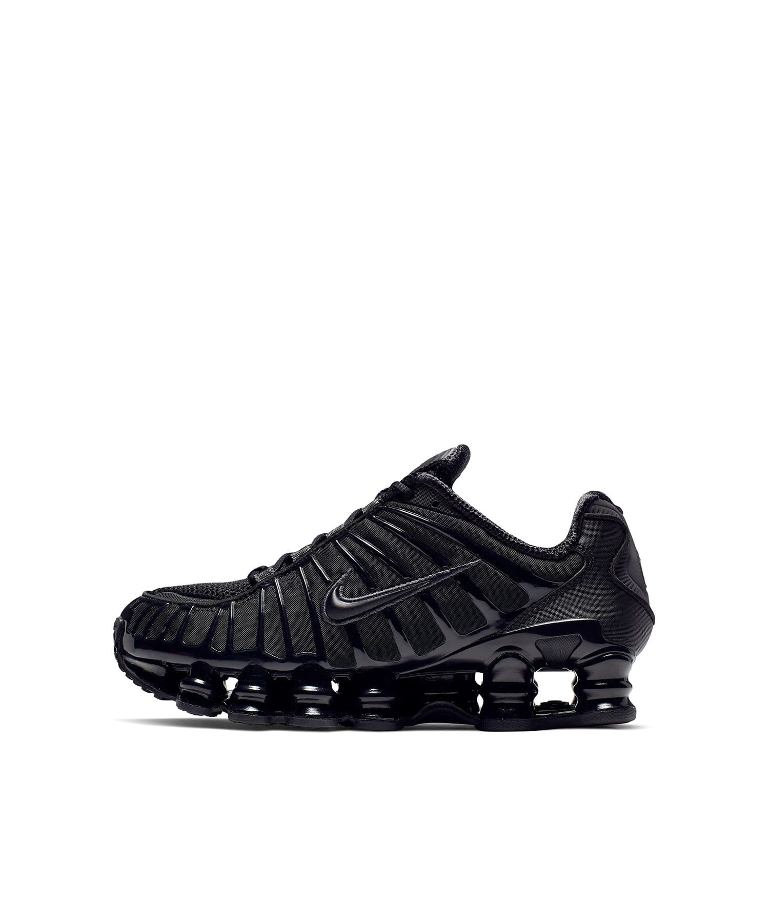 NIKE W SHOX TL BLACK/BLACK-MTLC HEMATITE-MAX ORANGE（ナイキ