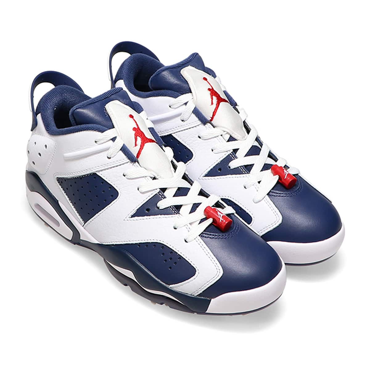 JORDAN BRAND JORDAN RETRO 6 G WHITE/MIDNIGHT NAVY-VARSITY RED