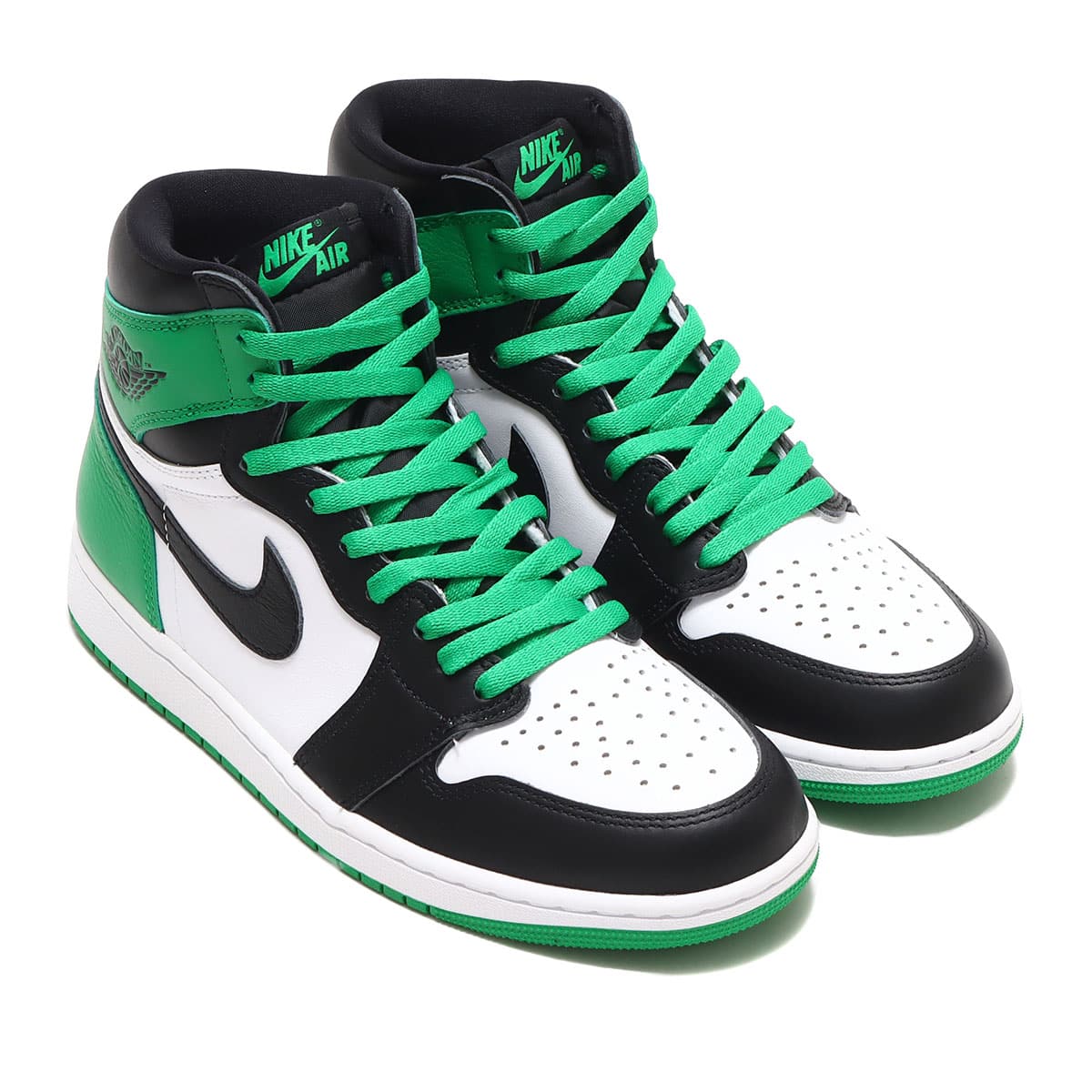 JORDAN BRAND AIR JORDAN 1 RETRO HIGH OG BLACK/LUCKY GREEN-WHITE