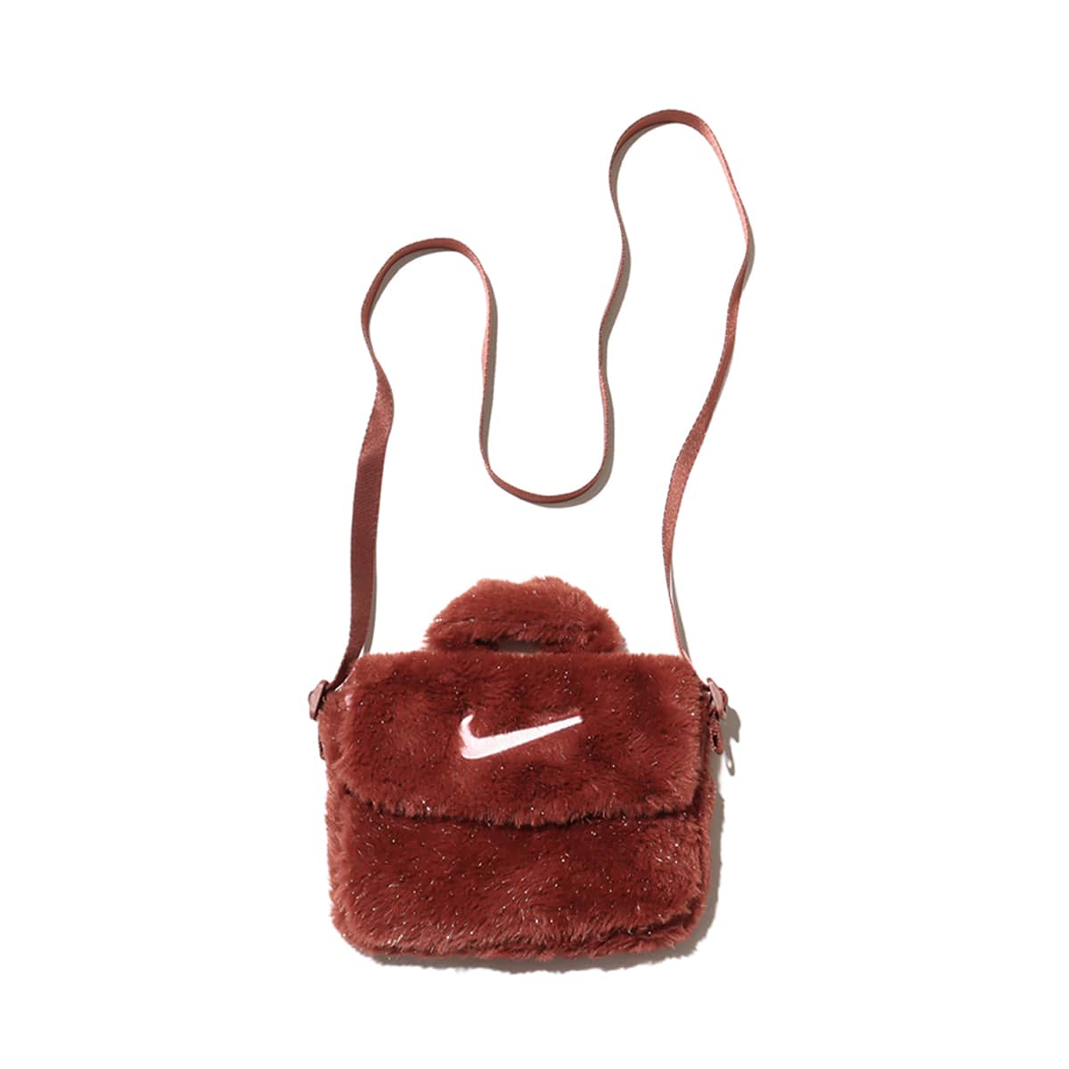 NIKE Y NK FX FUR CROSSBODY DARK PONY/PINK FOAM /PINK FOAM （ナイキ