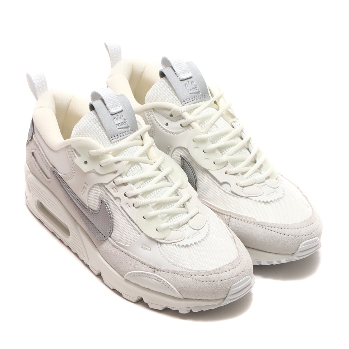 NIKE W AIR MAX 90 FUTURA SUMMIT WHITE/SAIL-METALLIC SILVER（ナイキ