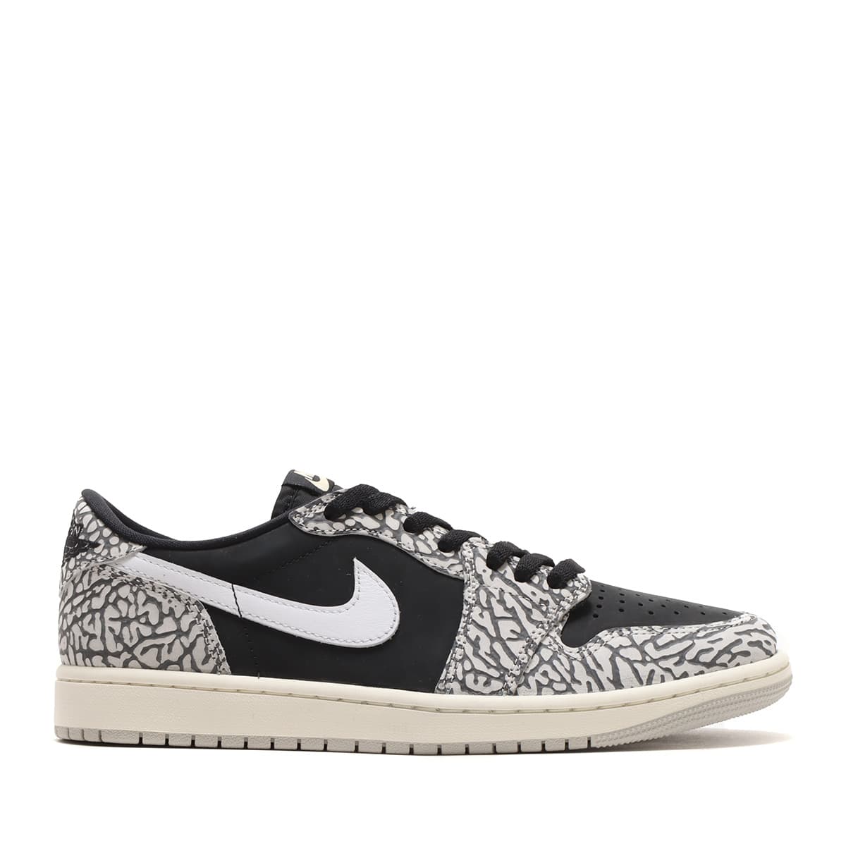 JORDAN BRAND AIR JORDAN 1 RETRO LOW OG BLACK/MUSLIN-TECH GREY