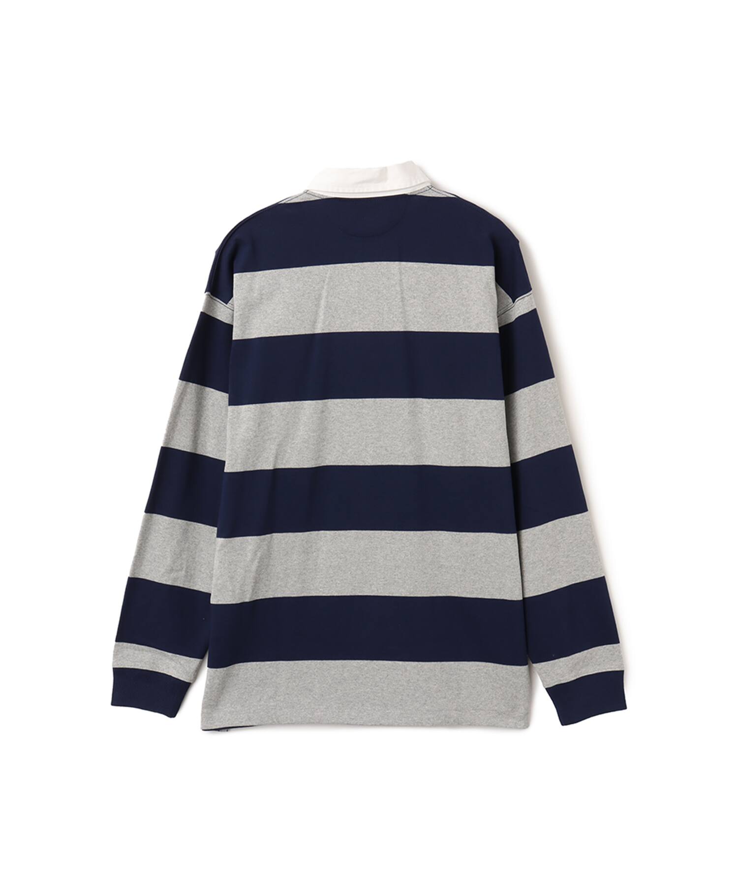 POLO RALPH LAUREN BIG FIT RUGBY SHIRT NEWPORT NAVY/ANDOVER HEATHER