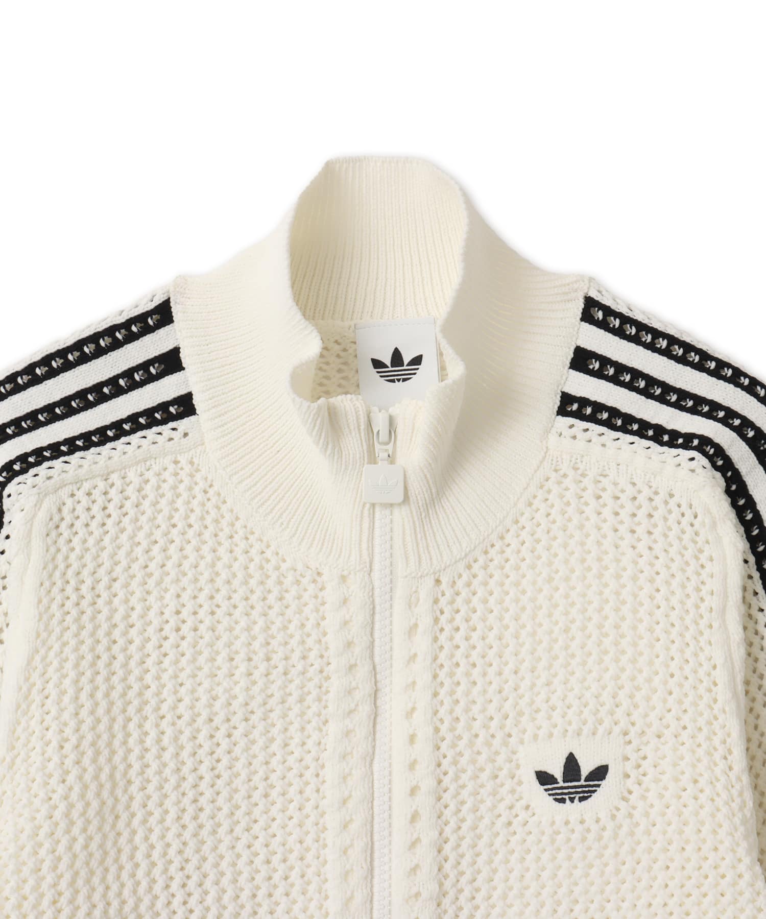 adidas KNITTED CROCHET FIREBIRD TRACK TOP オフホワイト（アディダス
