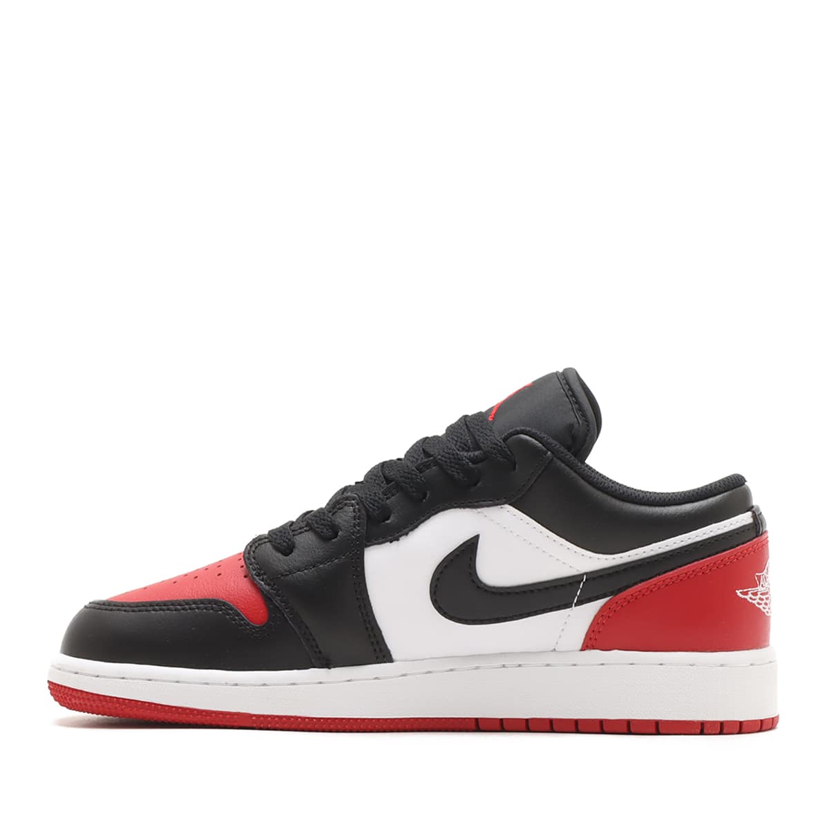 JORDAN BRAND AIR JORDAN 1 LOW GS (WHITE/BLACK-VARSITY RED-WHITE