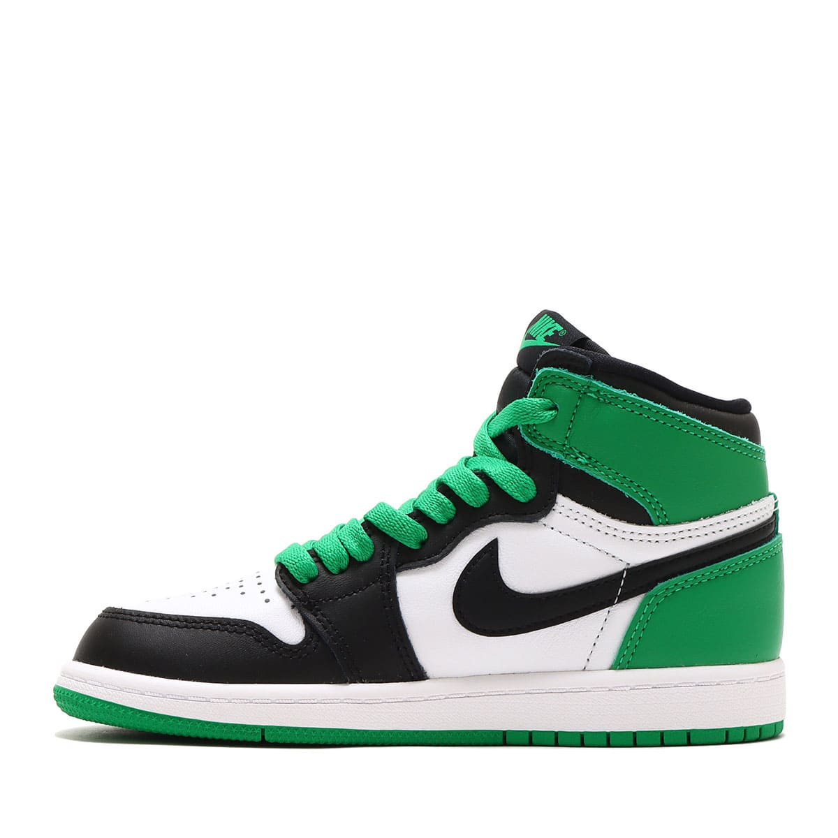 JORDAN BRAND JORDAN 1 RETRO HIGH OG PS BLACK/LUCKY GREEN-WHITE