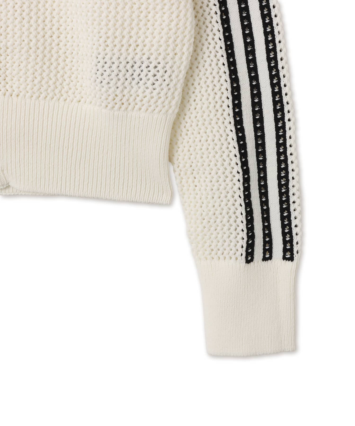 adidas KNITTED CROCHET FIREBIRD TRACK TOP オフホワイト（アディダス