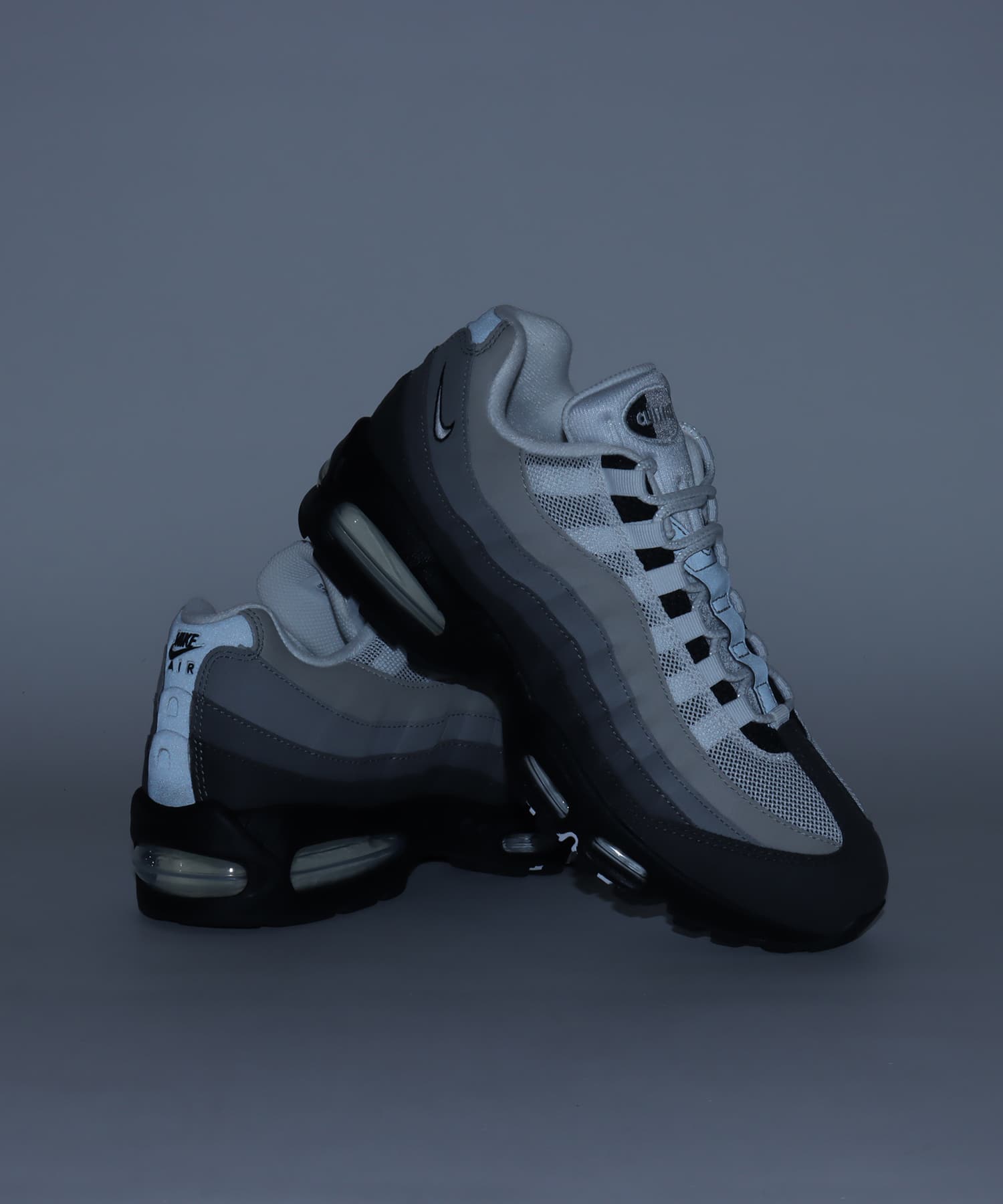 NIKE AIR MAX 95 BIG BUBBLE BLACK/WHITE-MEDIUM ASH-DK PEWTER