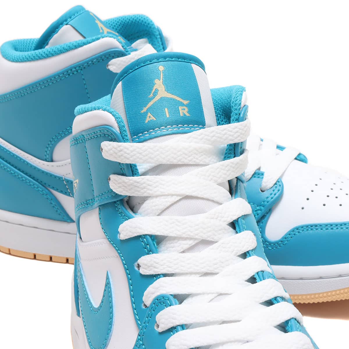 JORDAN BRAND AIR JORDAN 1 MID AQUATONE/CELESTIAL GOLD-WHITE 23SU-I
