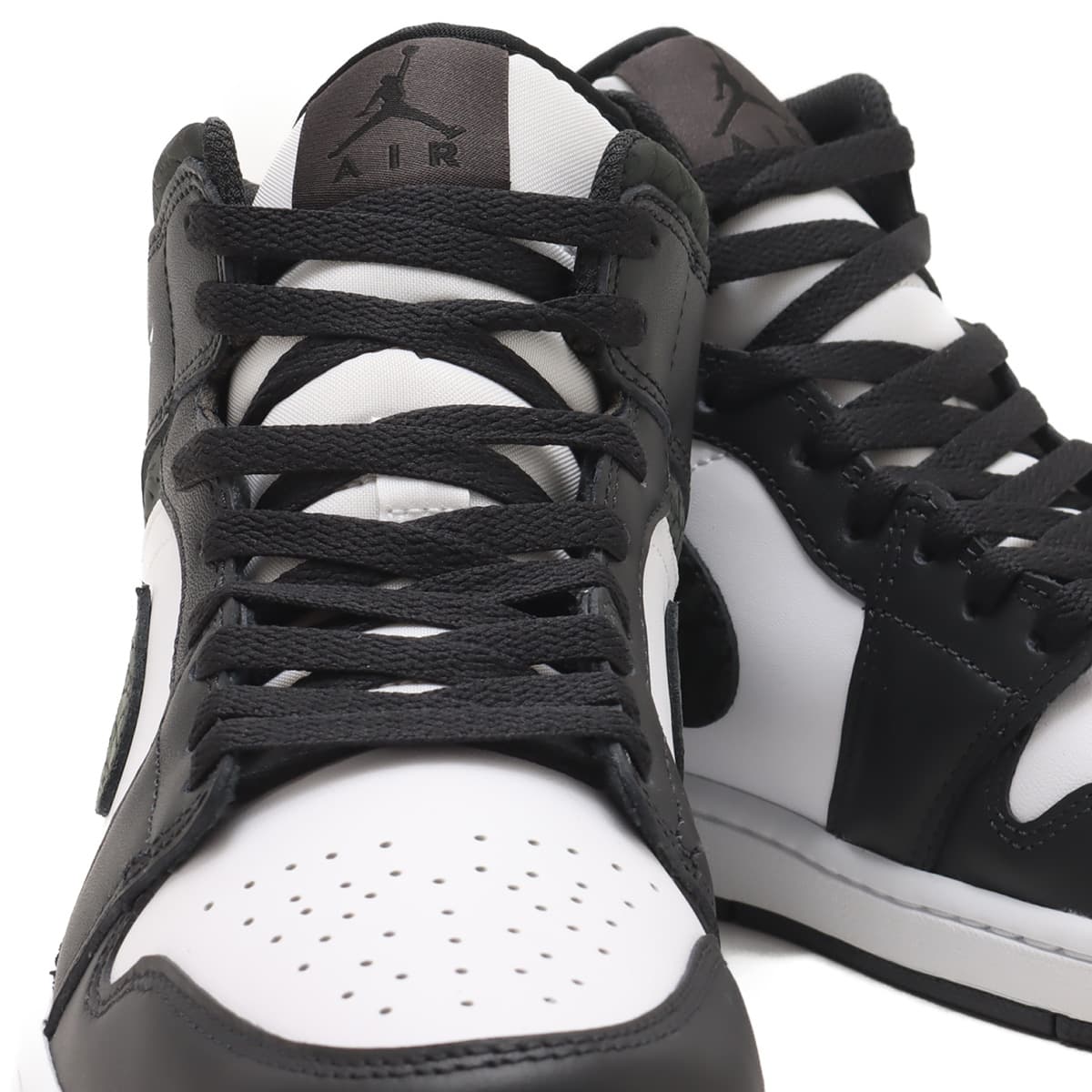 JORDAN BRAND AIR JORDAN 1 MID SE OFF NOIR/BLACK-WHITE-BLACK
