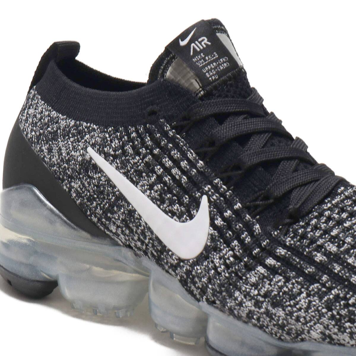 NIKE W AIR VAPORMAX FLYKNIT 3 BLACK/WHITE-MTLC SILVER 19SU-S