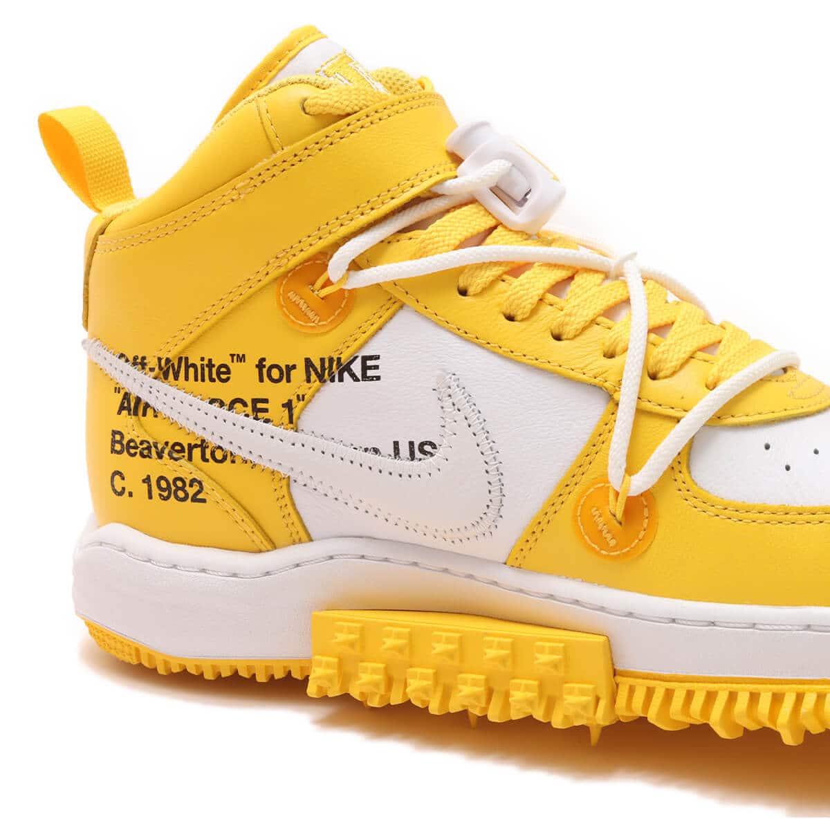 NIKE AIR FORCE 1 MID SP LTHR WHITE/WHITE-VARSITY MAIZE（ナイキ