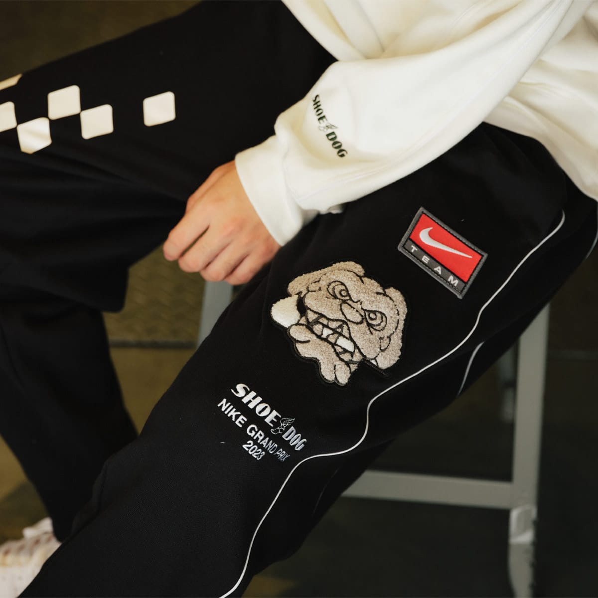 NIKE AS M NSW TREND FLC JOGGER BLACK/WHITE（ナイキ NSW トレンド