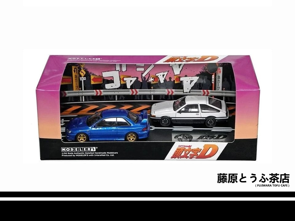 1:64 Toyota AE86 Trueno & Subaru Impreza GC8 Diecast Model Car