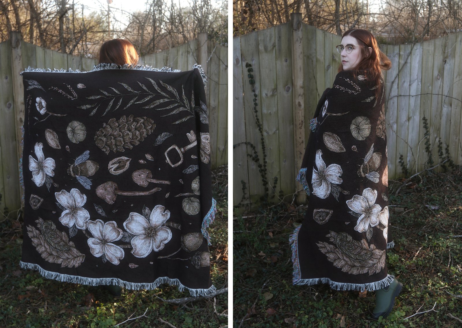 Nature Walks Woven Blanket | Jessica Roux