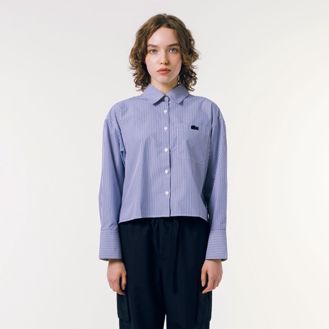 ストライプクロップドシャツ CF4741 - ラコステ（LACOSTE）公式